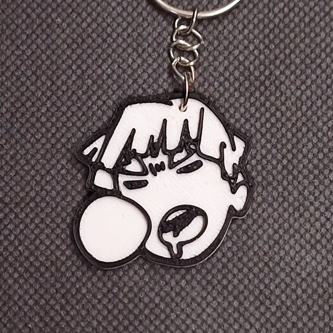 Zenitsu Agatsuma Sleeping Minimalist Demon Slayer Keychain