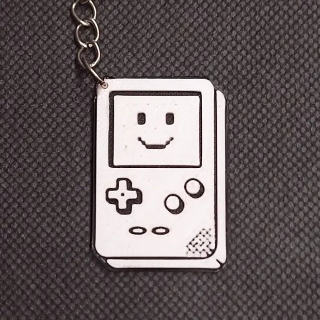 Smiling Game Boy Keychain