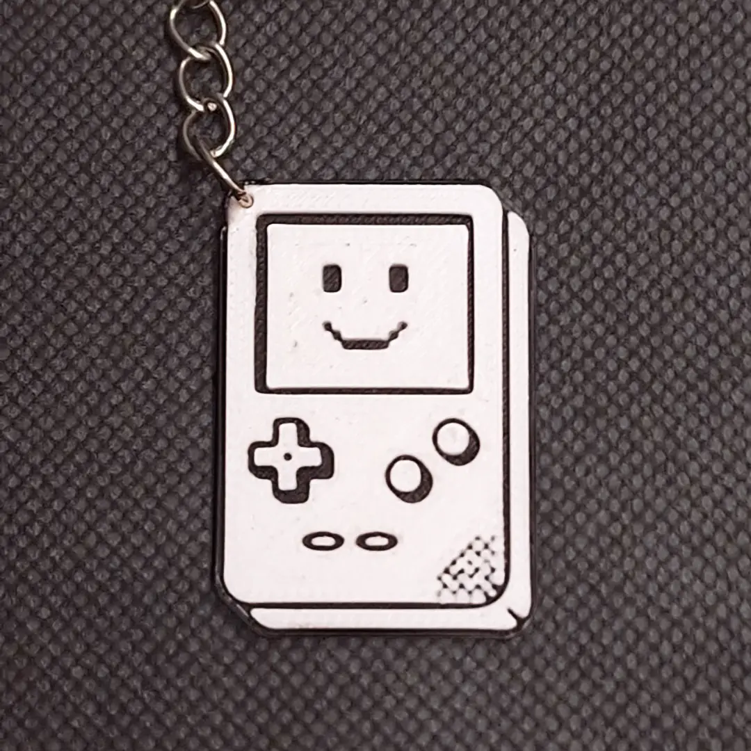 Smiling Game Boy Keychain