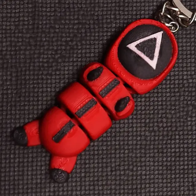 Squid Game Flexi Triangle Keychain 