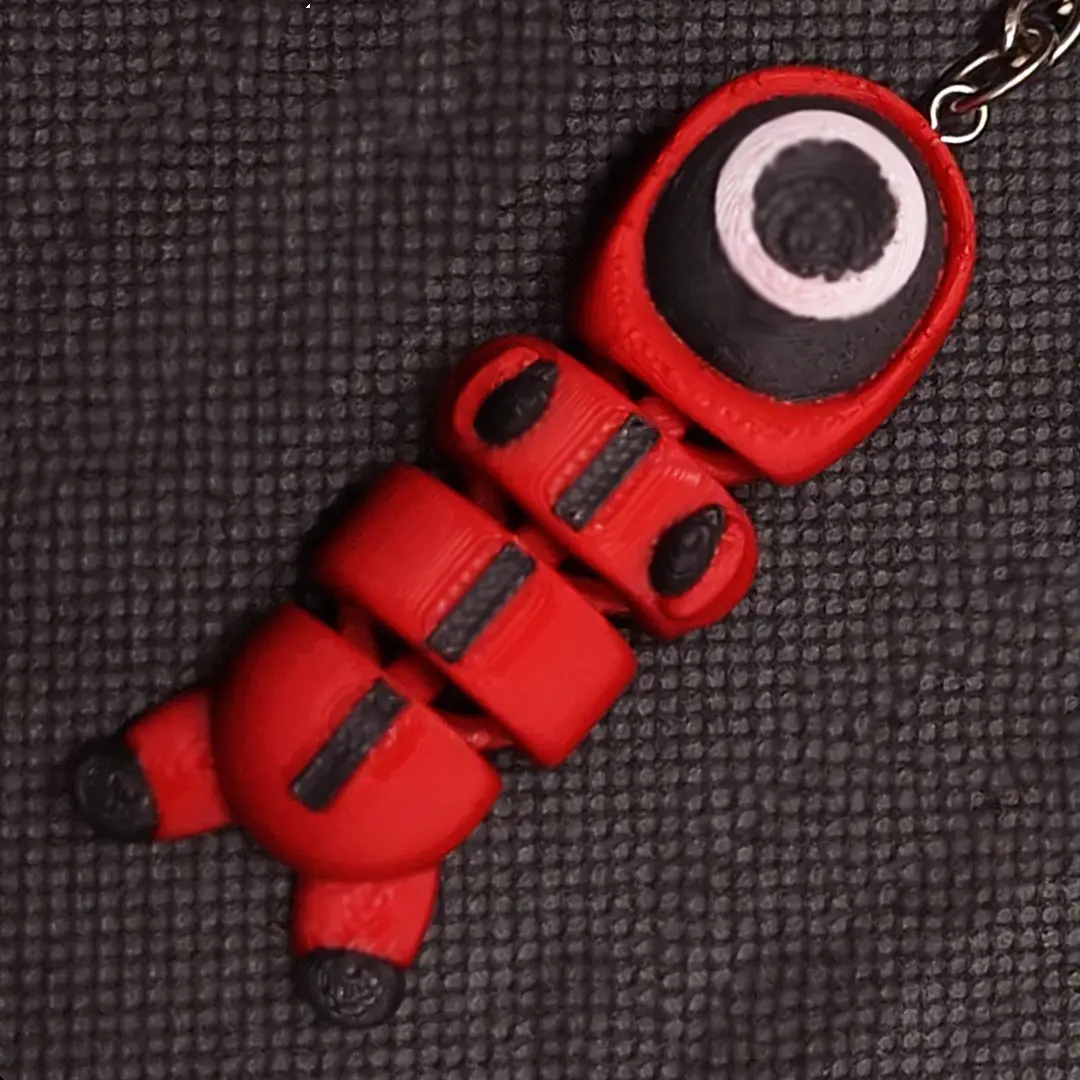 Squid Game Flexi Circle Keychain