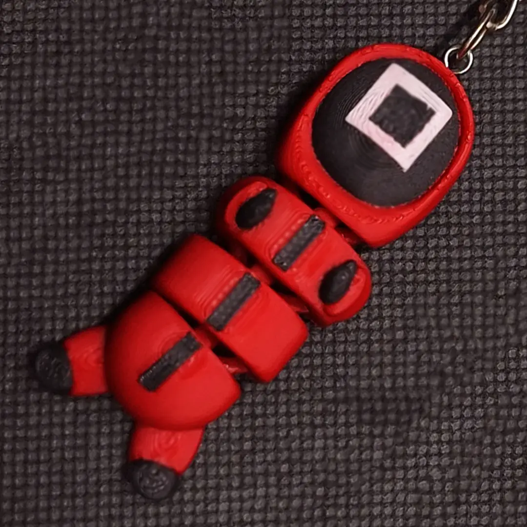 Squid Game Flexi Square Keychain