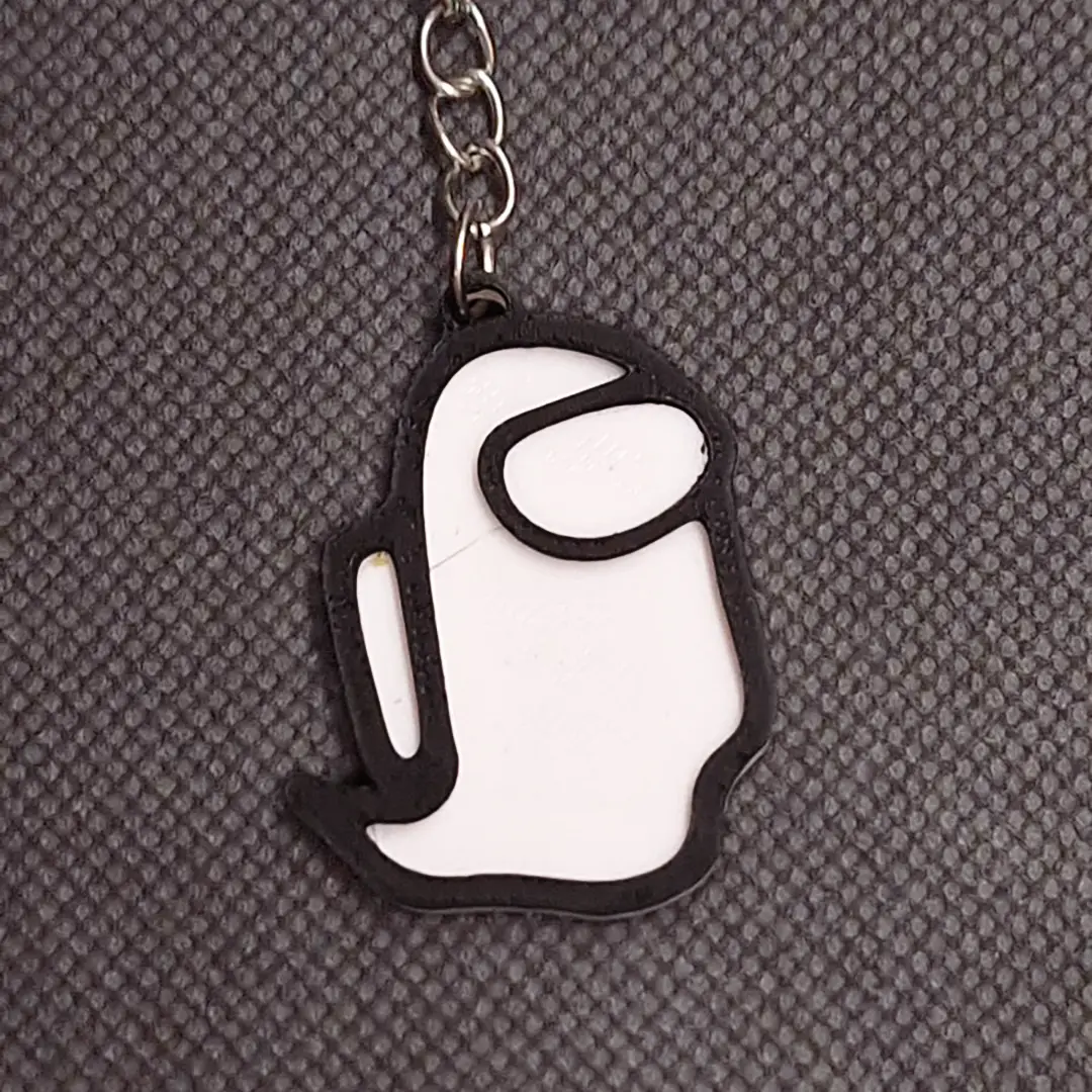 Ghost Amongus Keychain