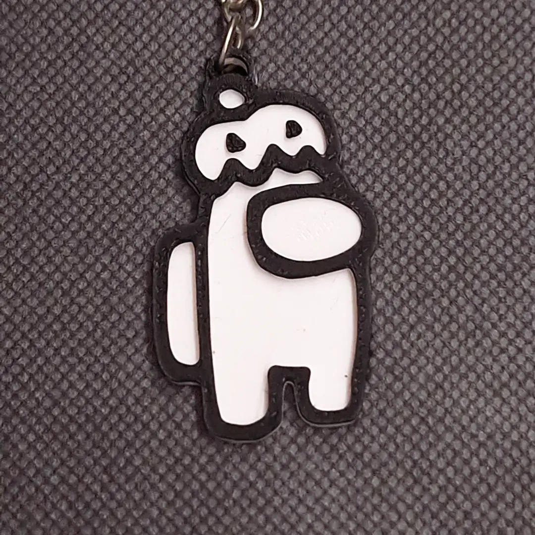 Cake Hat Amongus Keychain