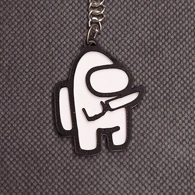 Knife Amongus Keychain