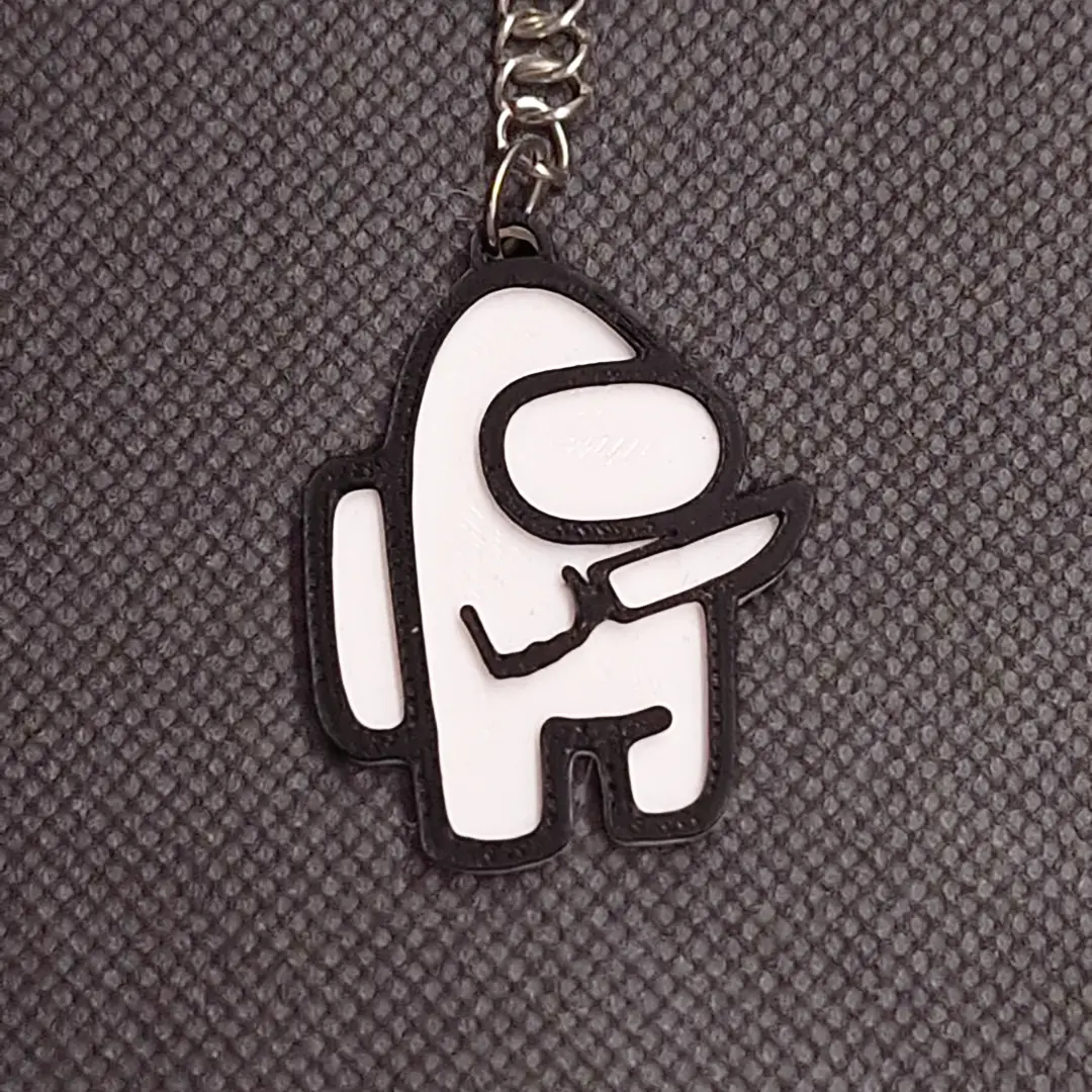 Knife Amongus Keychain