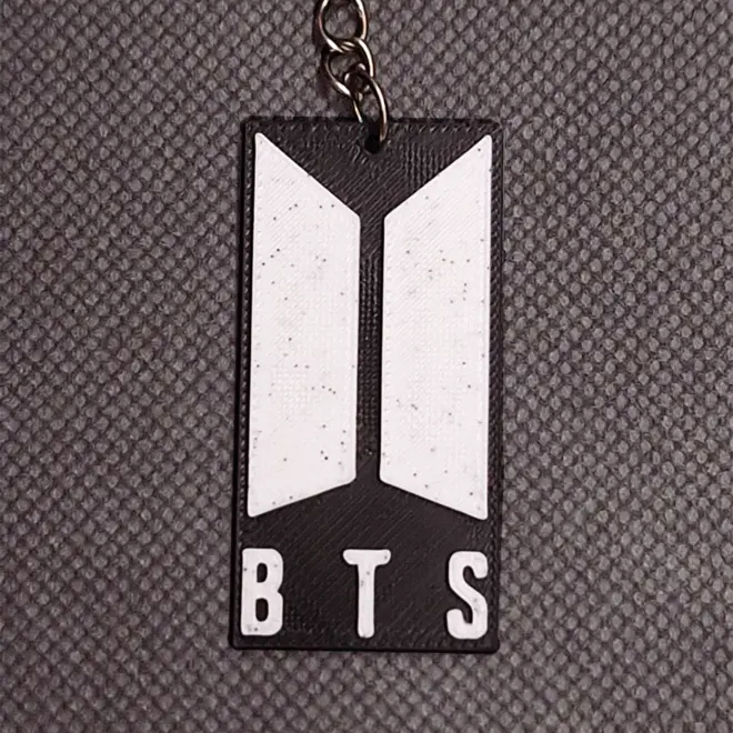 Black BTS Keychain