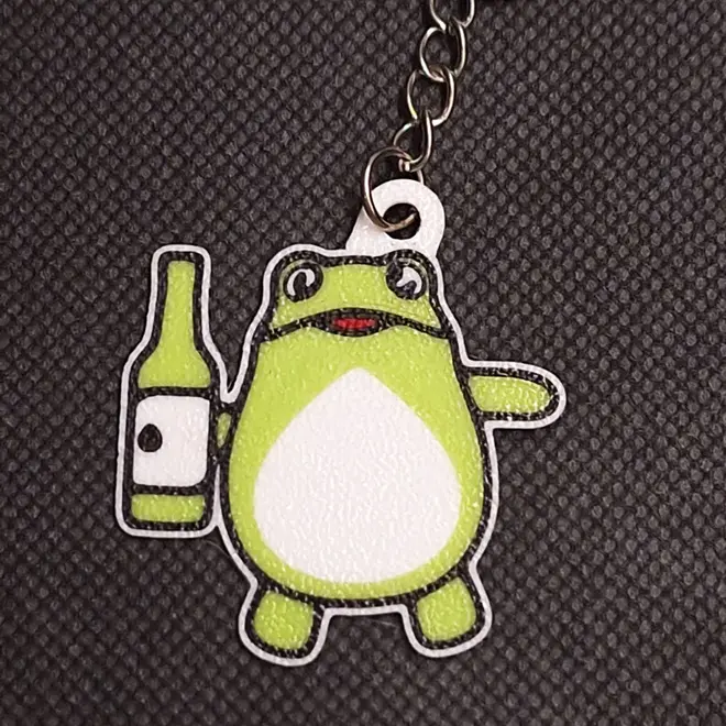 Jinro Toad Soju Mascot Keychain