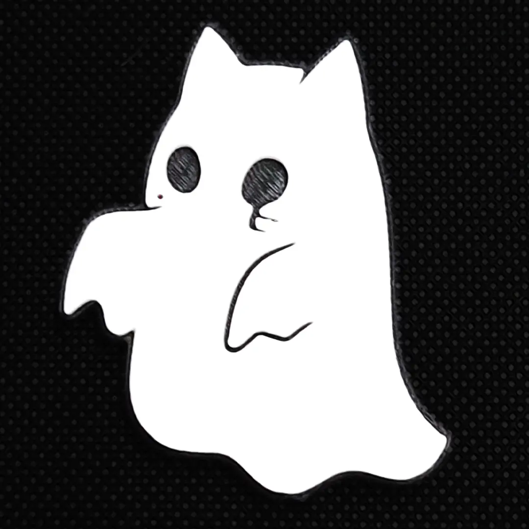  Cat Ghost Halloween Magnet 3