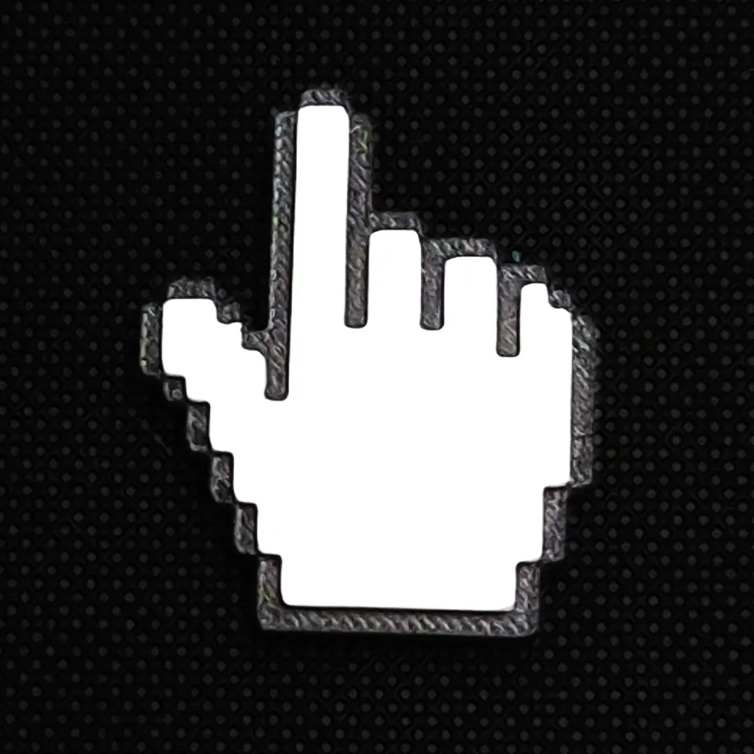 Retro Hand Cursor Magnet