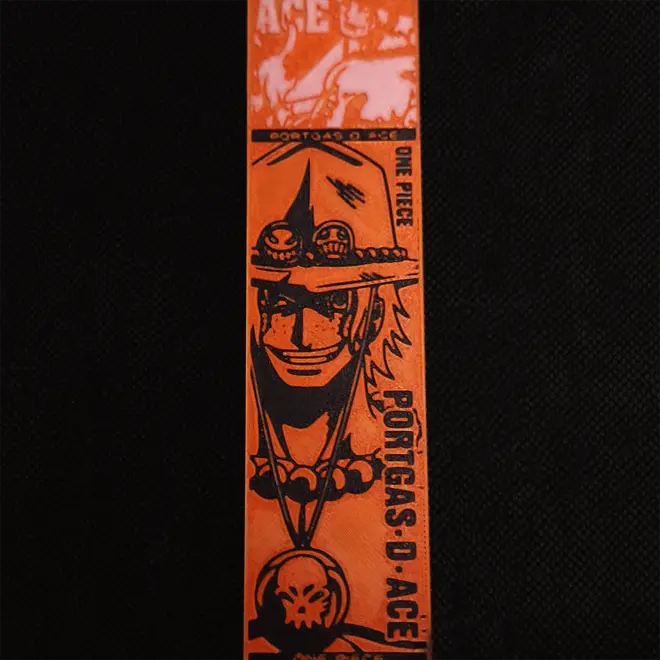 Ace One Piece Orange Bookmark