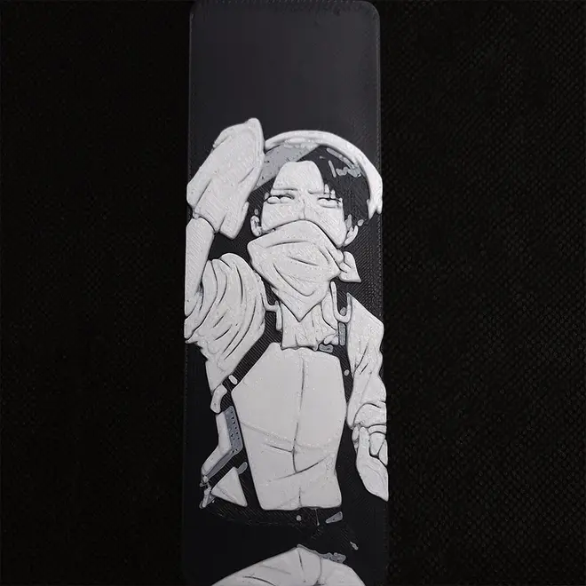 Levi Attack on Titan Cleaning Bookmark