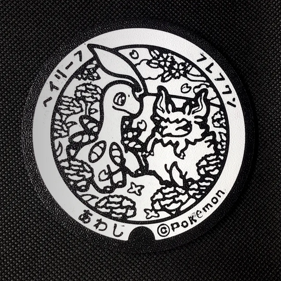 Bayleef and Aromatisse Pokemon Coaster