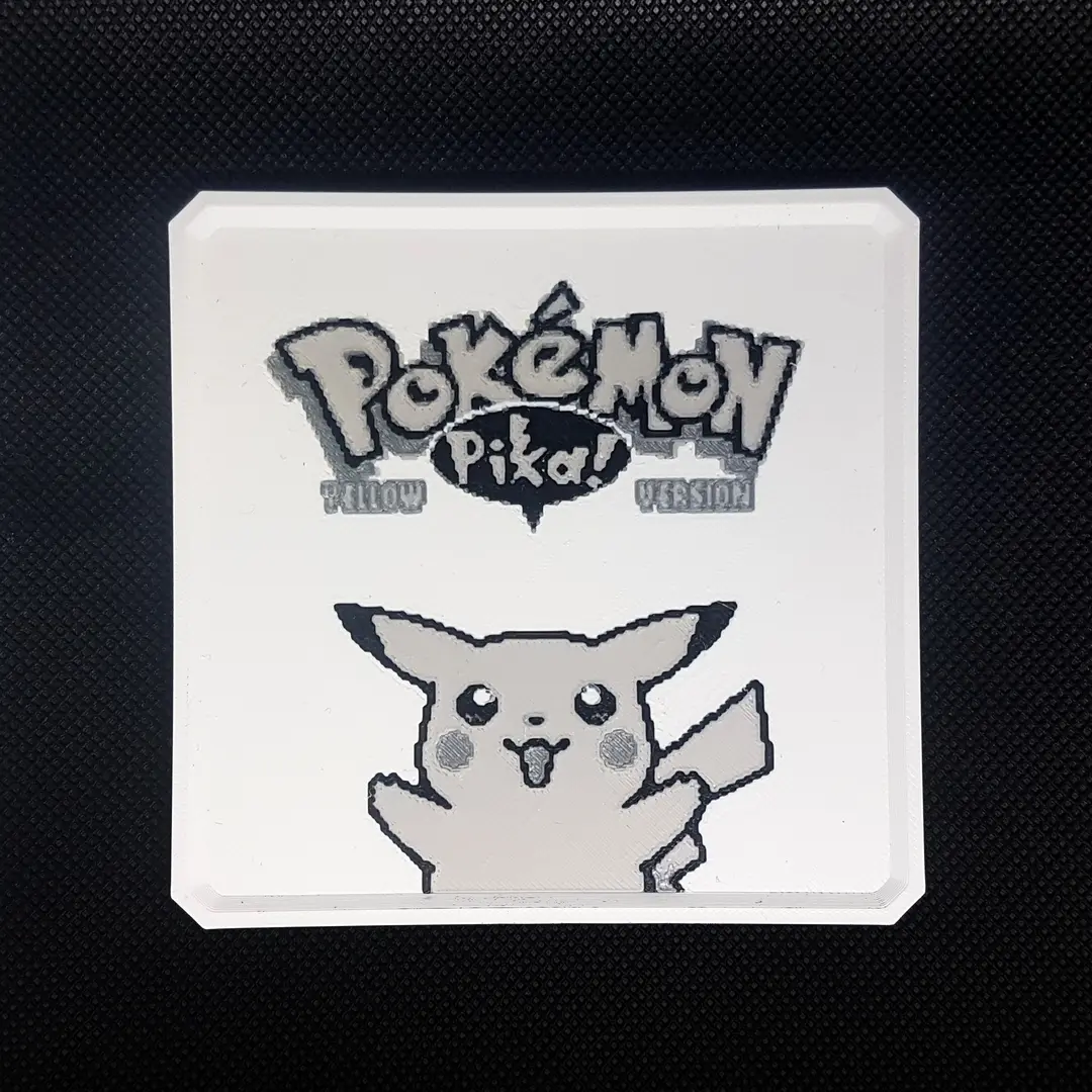 Pokemon Yellow Pikachu GameBoy Style Coaster